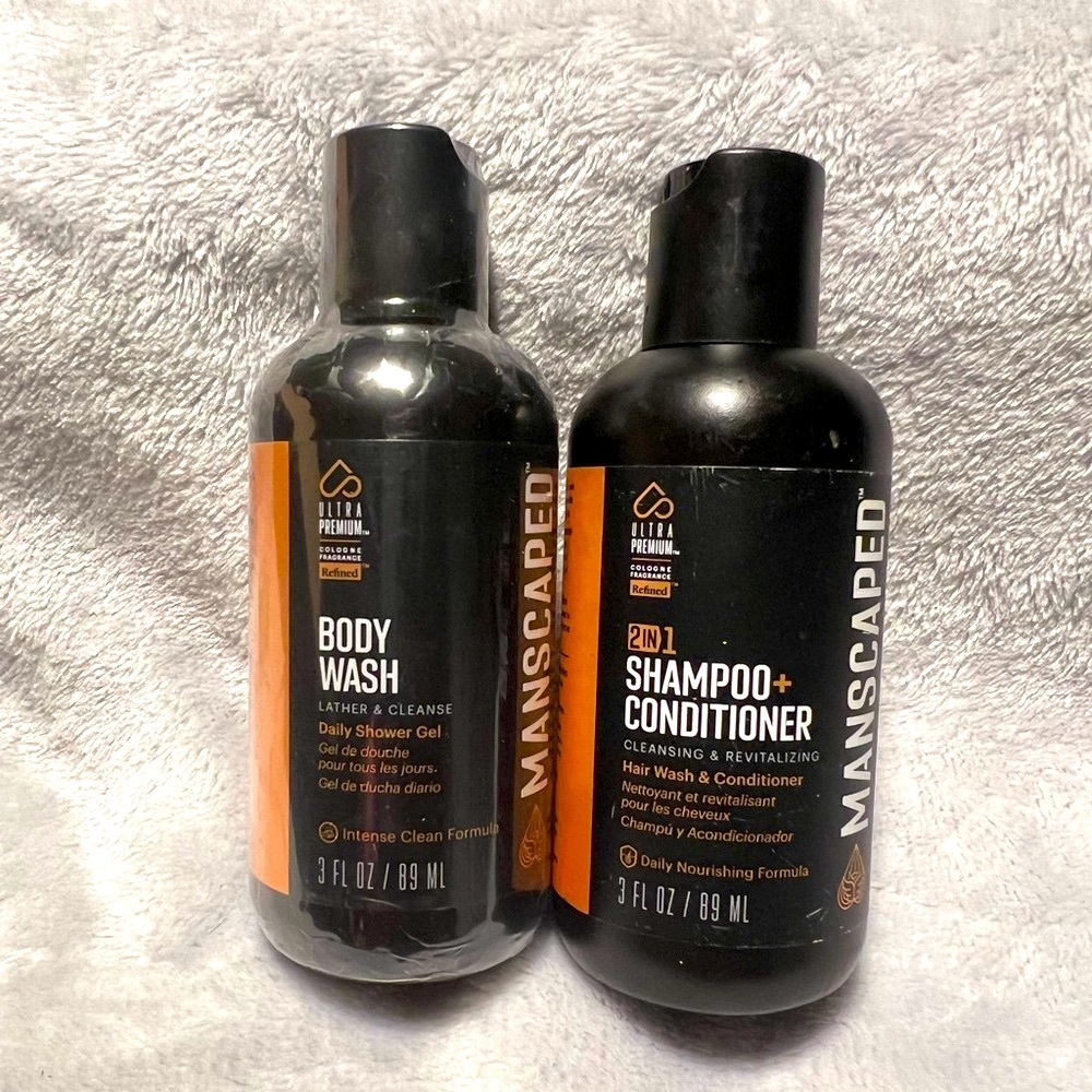 Manscaped Travel Set Shampoo Body Wash